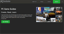 Desktop Screenshot of pcgameguides.net